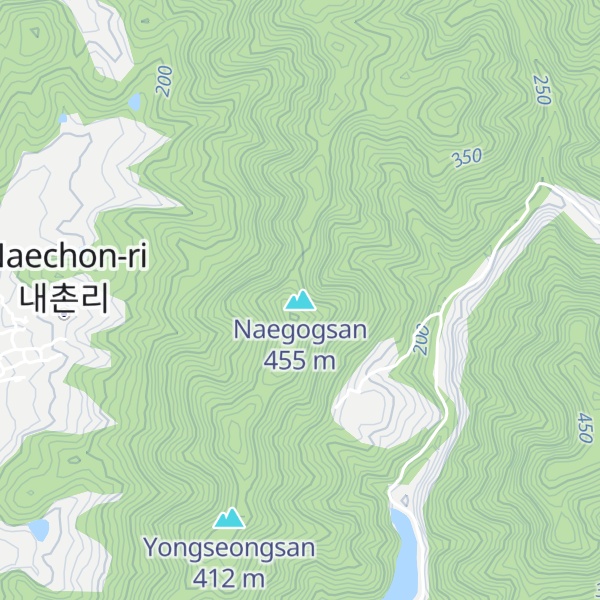 Map of Naegogsan