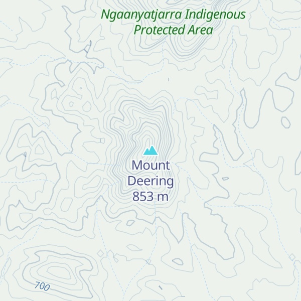 Map of Mount Deering