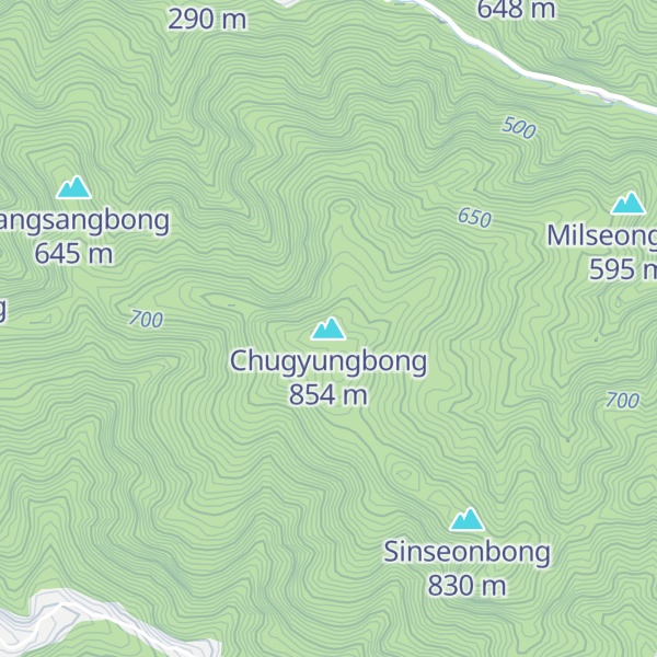 Map of Chugyungbong