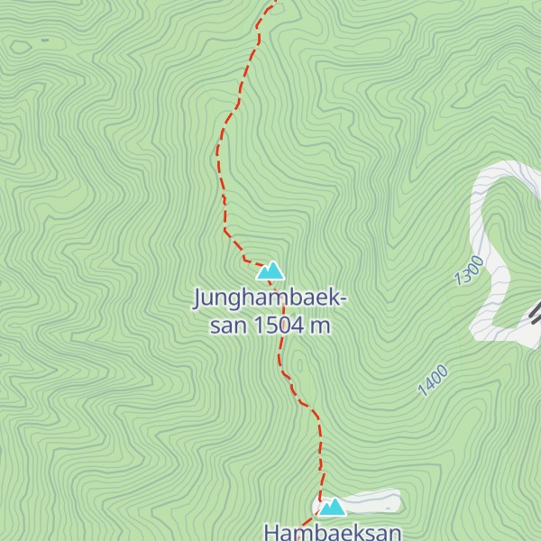 Map of Junghambaek-san