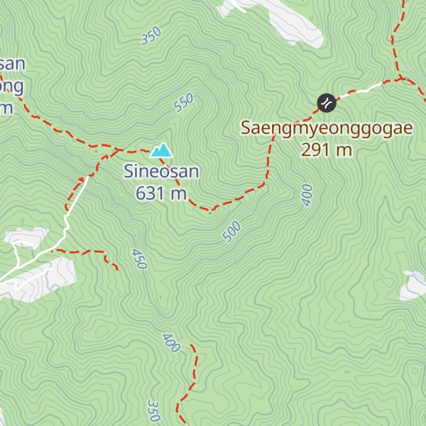 Map of Sineosan Dongbong
