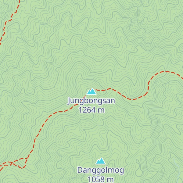 Map of Jungbongsan