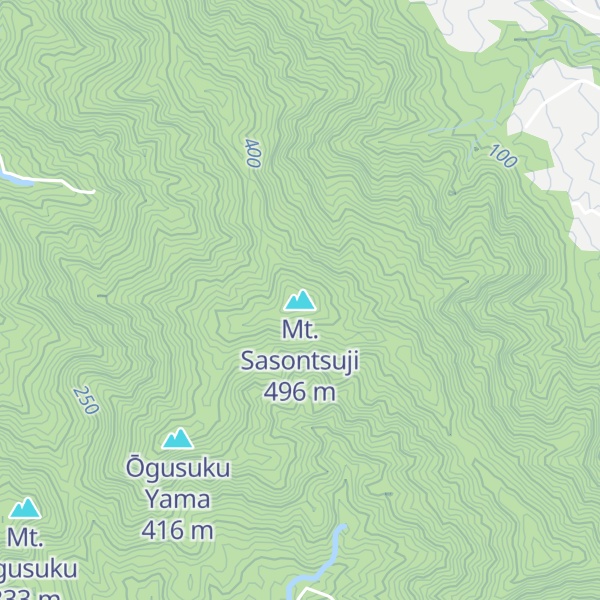 Map of Mt. Sasontsuji
