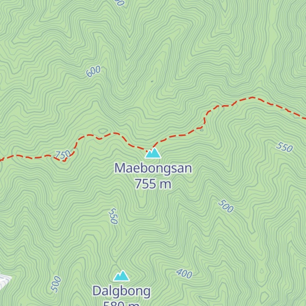 Map of Maebongsan
