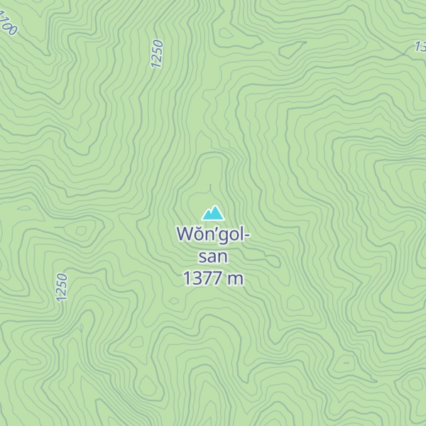 Map of Wŏn’gol-san