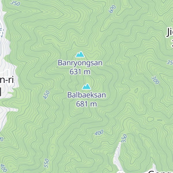 Map of Balbaeksan