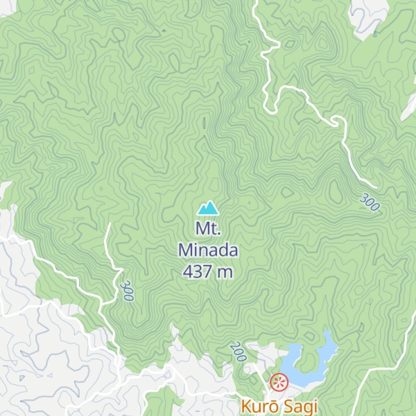 Map of Mt. Minada