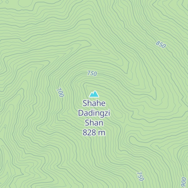 Map of Shahe Dadingzi Shan