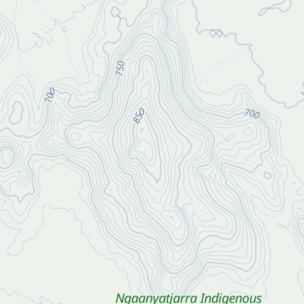 Map of Mount Gosse