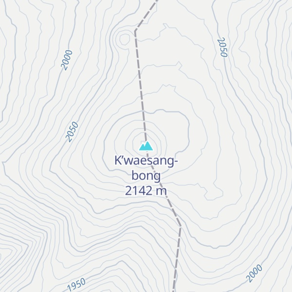 Map of K’waesang-bong