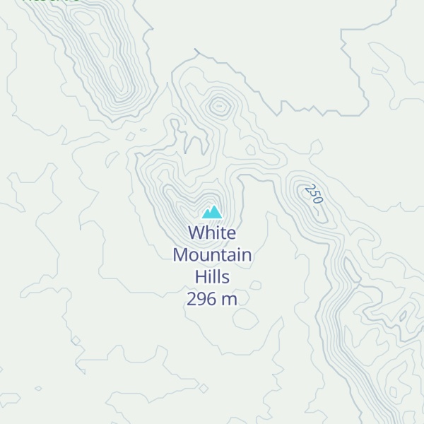 Map of White Mountain Hills