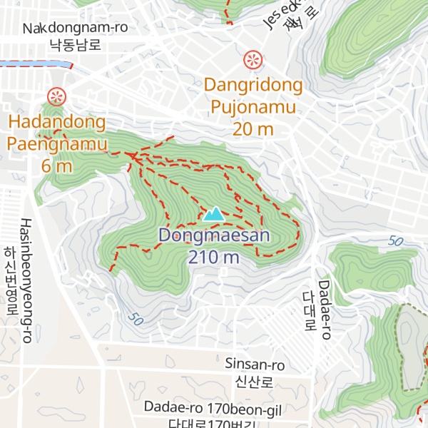 Map of Dongmaesan