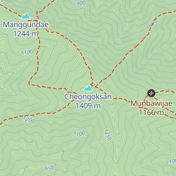 Map of Cheongoksan