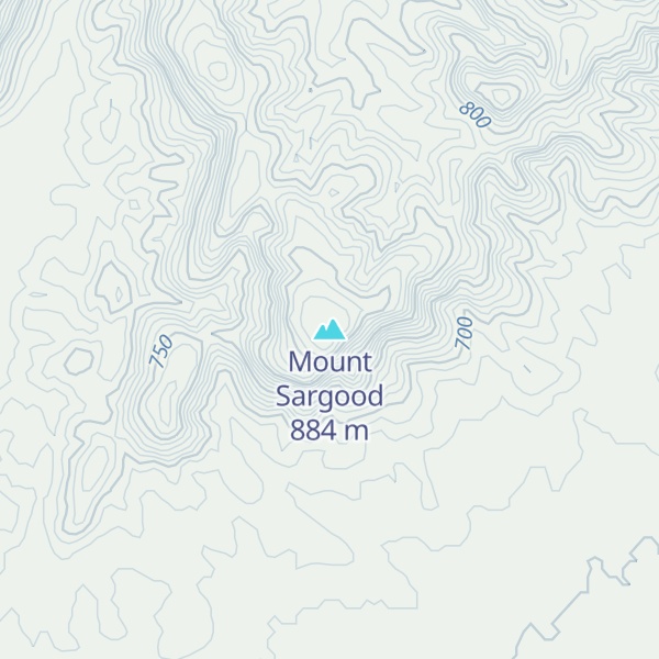 Map of Mount Sargood