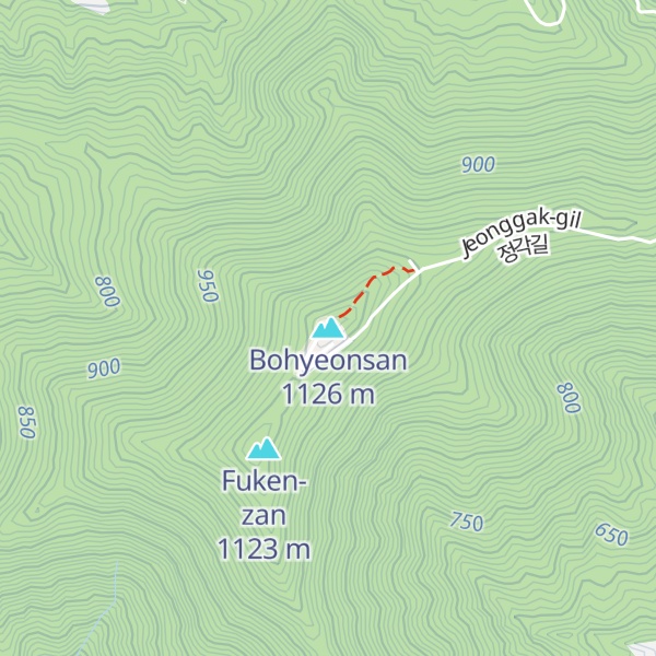 Map of Bohyeonsan