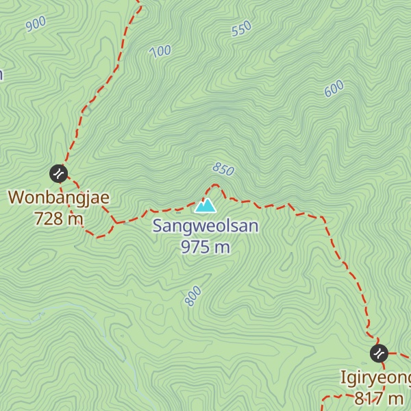 Map of Sangweolsan