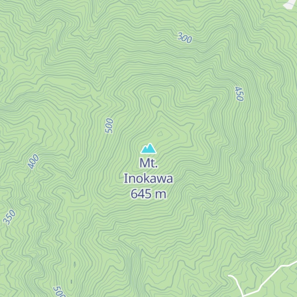 Map of Mt. Inokawa