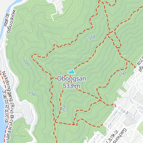 Map of Obongsan