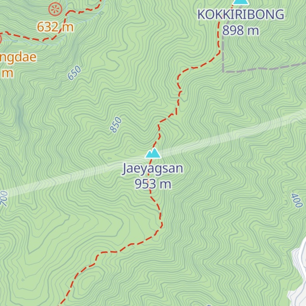 Map of Jaeyagsan