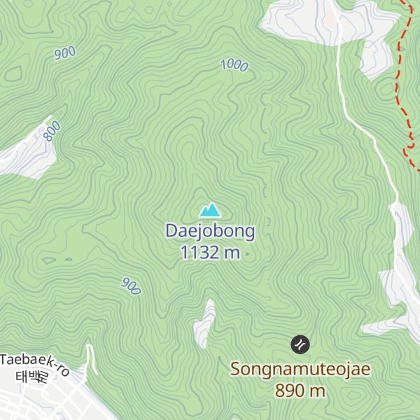 Map of Daejobong