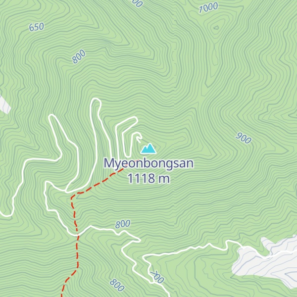 Map of Myeonbongsan