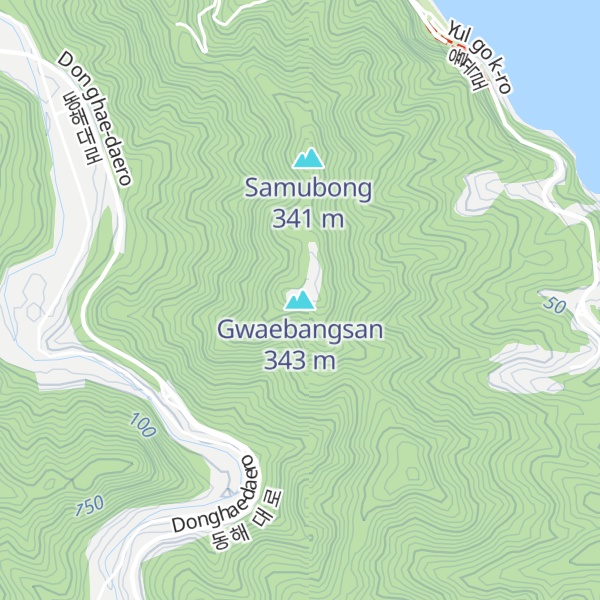 Map of Gwaebangsan