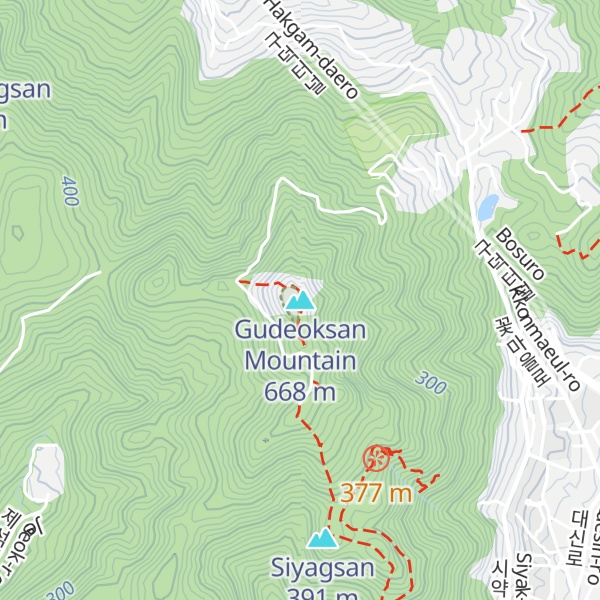 Map of Gudeoksan Mountain