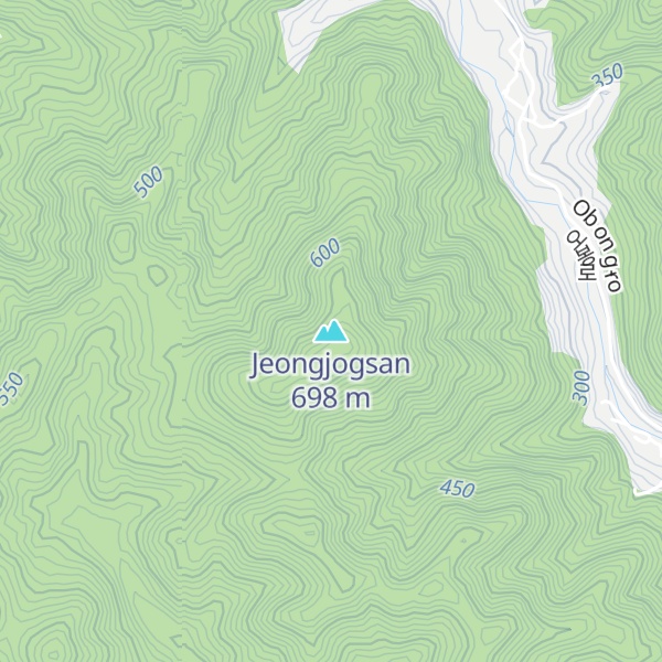 Map of Jeongjogsan
