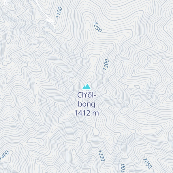 Map of Ch’ŏl-bong
