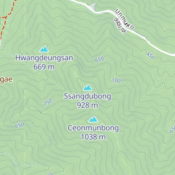 Map of Ssangdubong