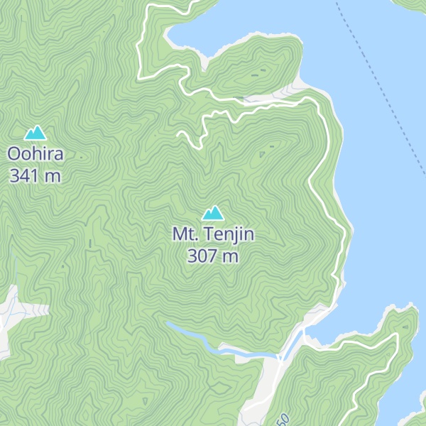 Map of Mt. Tenjin