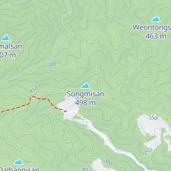 Map of Songmisan