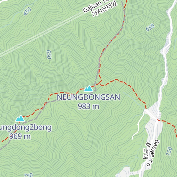 Map of NEUNGDONGSAN