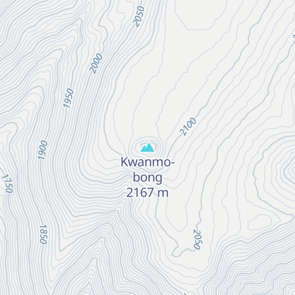 Map of Kwanmo-bong