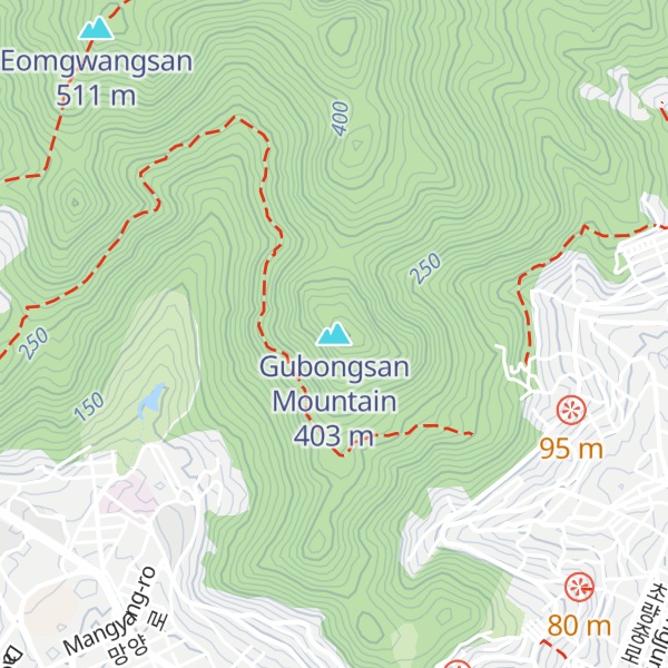 Map of Gubongsan Mountain
