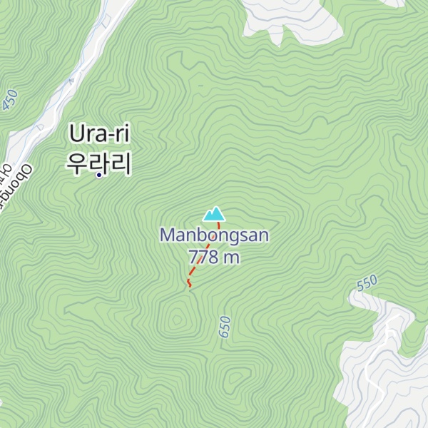 Map of Manbongsan