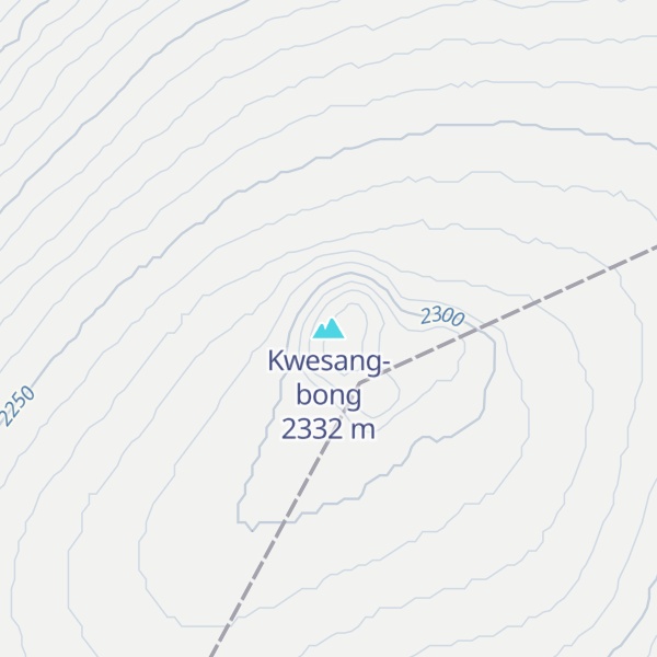 Map of Kwesang-bong