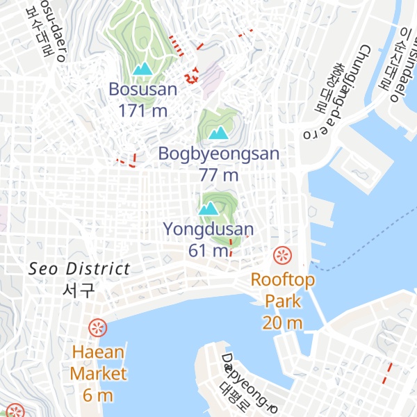 Map of Yongdusan