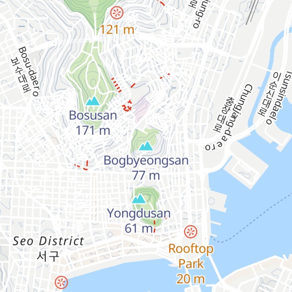Map of Bogbyeongsan