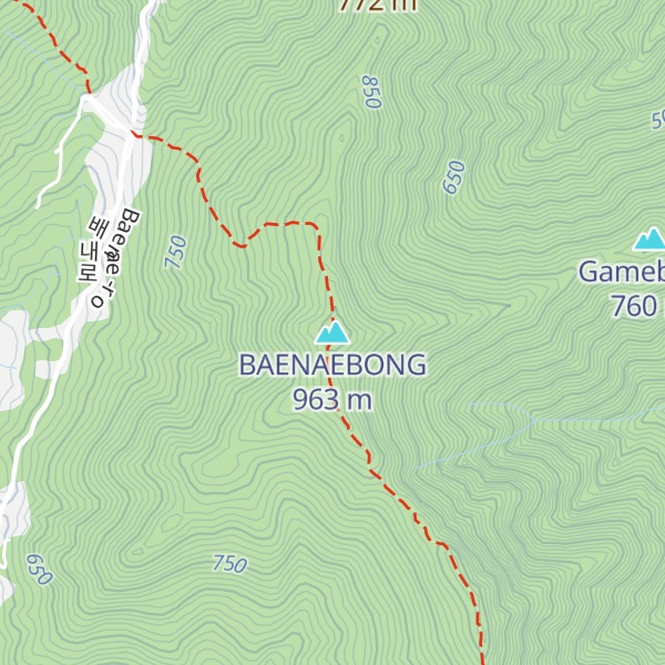 Map of BAENAEBONG