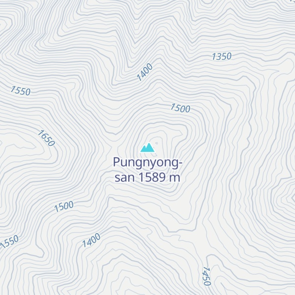 Map of Pungnyong-san