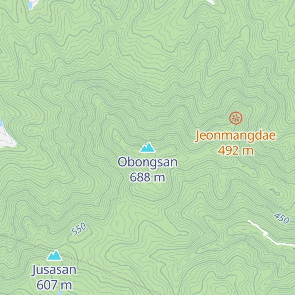 Map of Obongsan