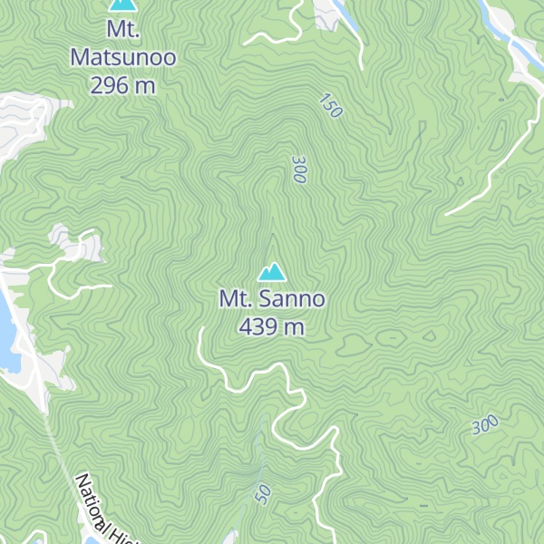Map of Mt. Sanno