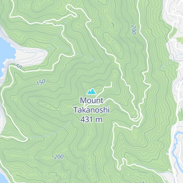 Map of Mount Takanoshi
