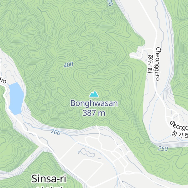 Map of Bonghwasan