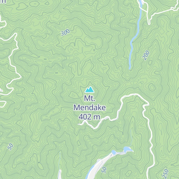 Map of Mt. Mendake