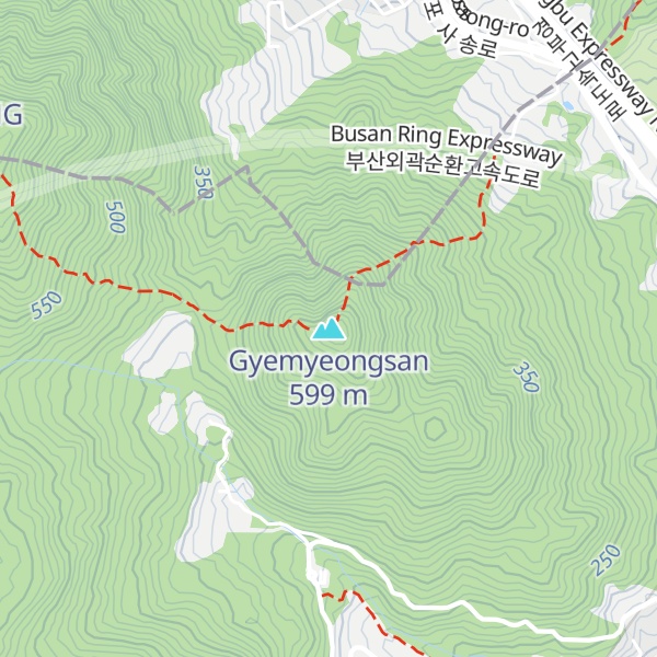 Map of Gyemyeongsan