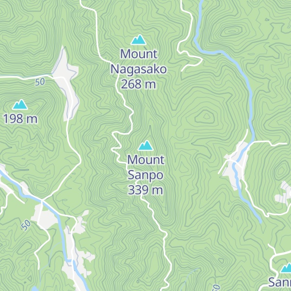 Map of Mount Sanpo