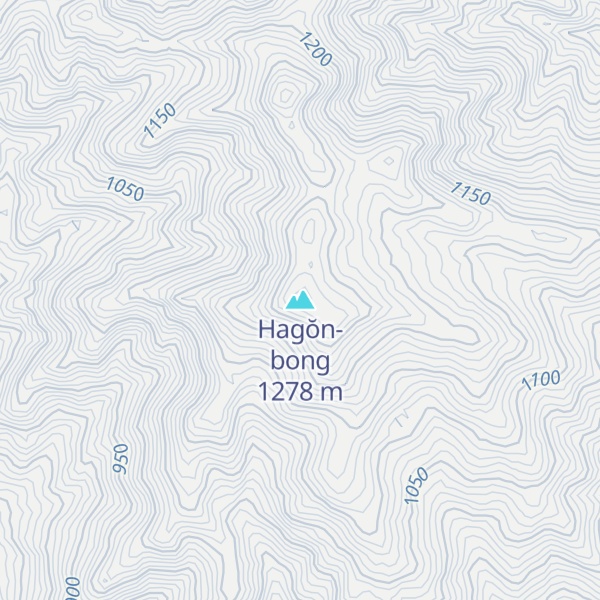 Map of Hagŏn-bong