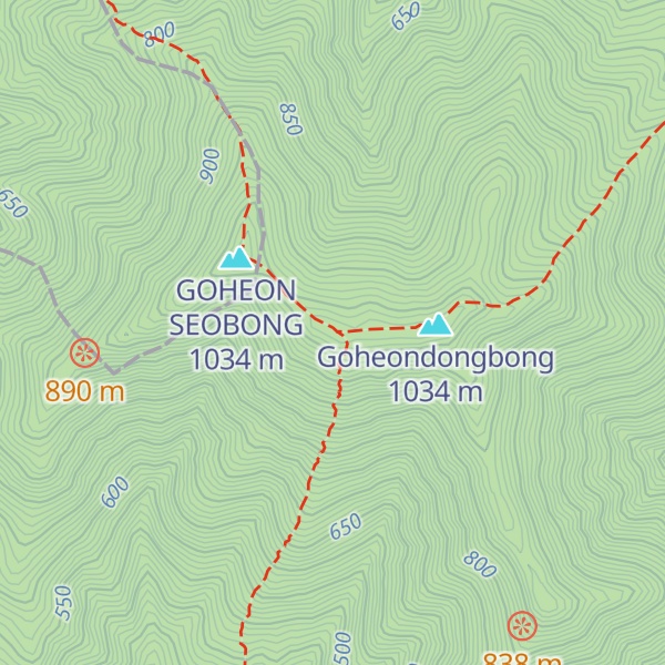 Map of GOHEONSAN